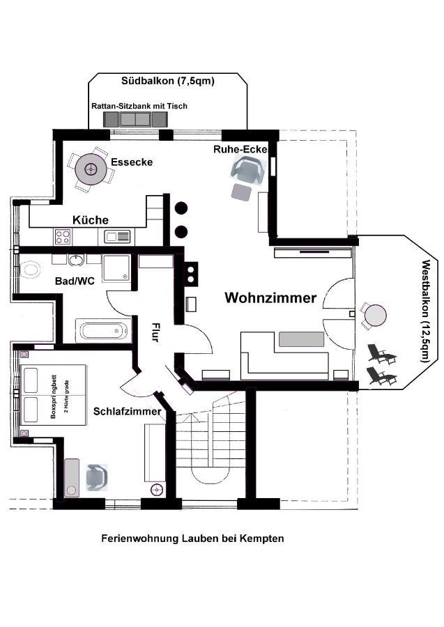 Top Ferienwohnung In Lauben Bei Kempten Экстерьер фото